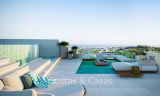 Nouveaux appartements de luxe de style contemporains à vendre avec vue extraordinaire sur la mer, le golf et la montagne - Benahavis, Marbella 6318 