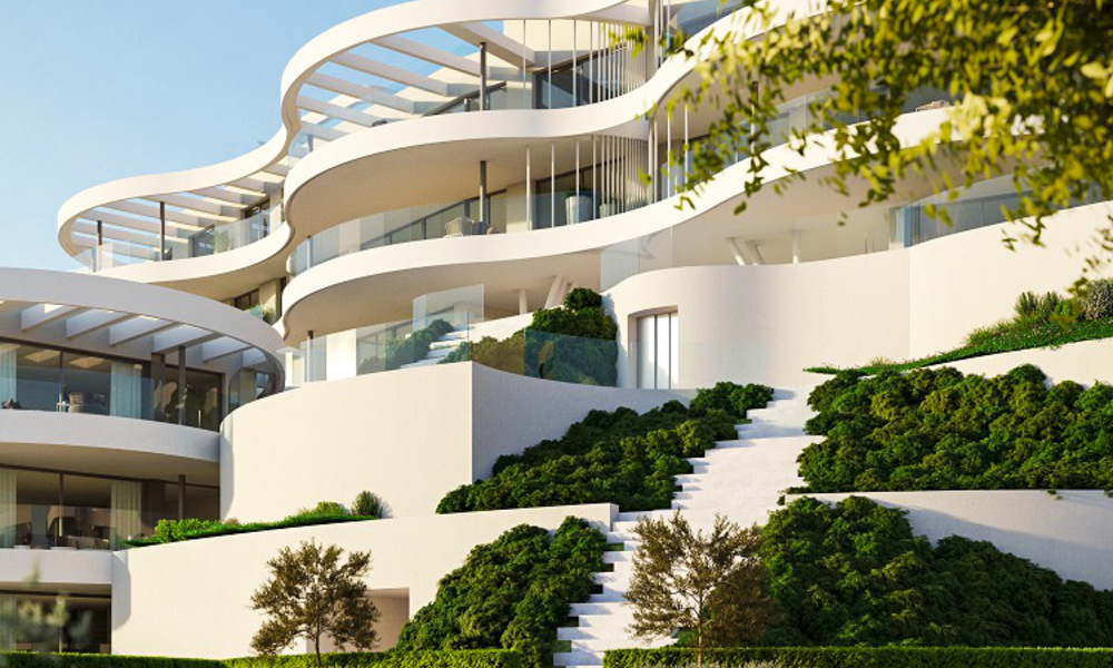 Nouveaux appartements de luxe de style contemporains à vendre avec vue extraordinaire sur la mer, le golf et la montagne - Benahavis, Marbella 6320