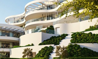 Nouveaux appartements de luxe de style contemporains à vendre avec vue extraordinaire sur la mer, le golf et la montagne - Benahavis, Marbella 6320 
