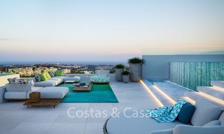 Nouveaux appartements de luxe de style contemporains à vendre avec vue extraordinaire sur la mer, le golf et la montagne - Benahavis, Marbella 6321 