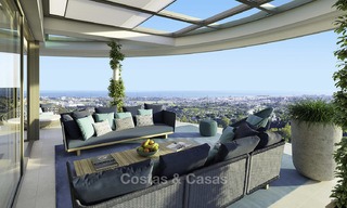Nouveaux appartements de luxe de style contemporains à vendre avec vue extraordinaire sur la mer, le golf et la montagne - Benahavis, Marbella 11918 