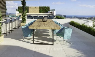 Nouveaux appartements de luxe de style contemporains à vendre avec vue extraordinaire sur la mer, le golf et la montagne - Benahavis, Marbella 11921 