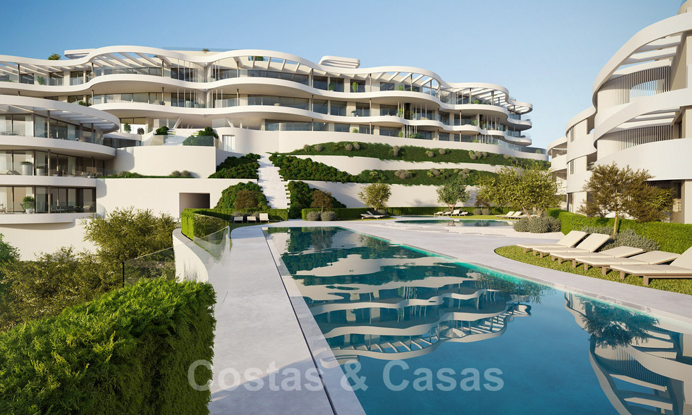 Nouveaux appartements de luxe de style contemporains à vendre avec vue extraordinaire sur la mer, le golf et la montagne - Benahavis, Marbella 31064