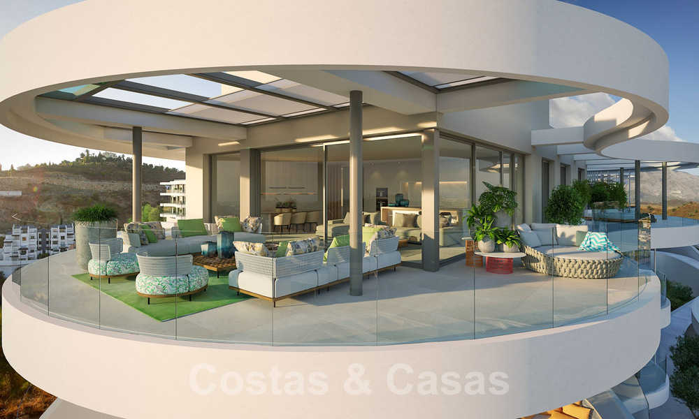 Nouveaux appartements de luxe de style contemporains à vendre avec vue extraordinaire sur la mer, le golf et la montagne - Benahavis, Marbella 31069