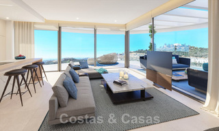 Nouveaux appartements de luxe de style contemporains à vendre avec vue extraordinaire sur la mer, le golf et la montagne - Benahavis, Marbella 31074 