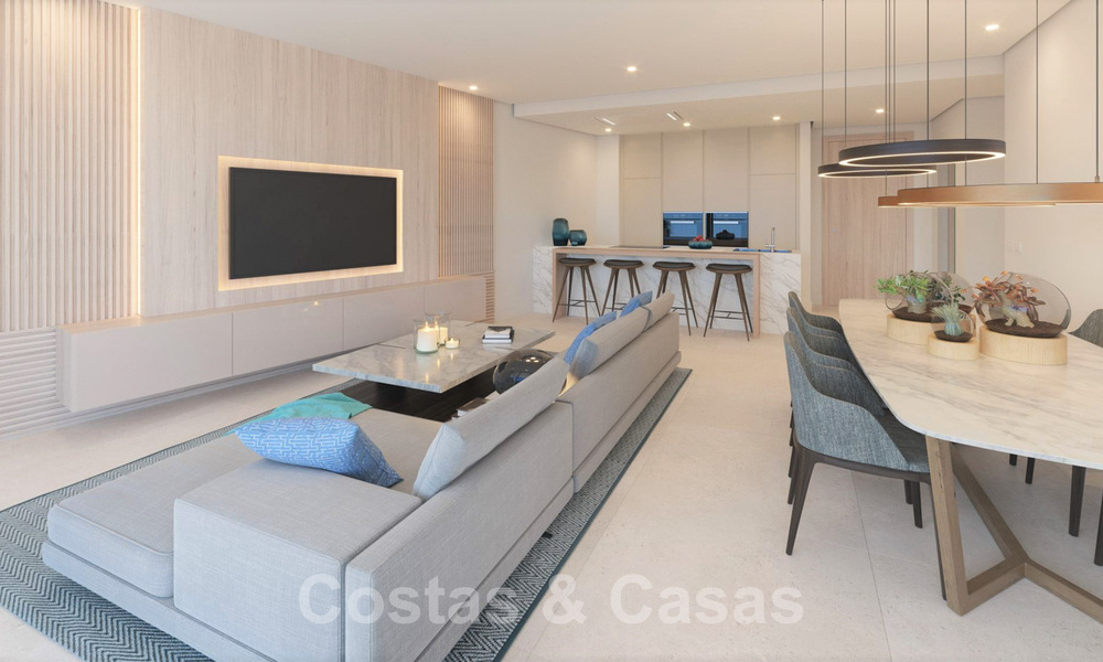 Nouveaux appartements de luxe de style contemporains à vendre avec vue extraordinaire sur la mer, le golf et la montagne - Benahavis, Marbella 31076