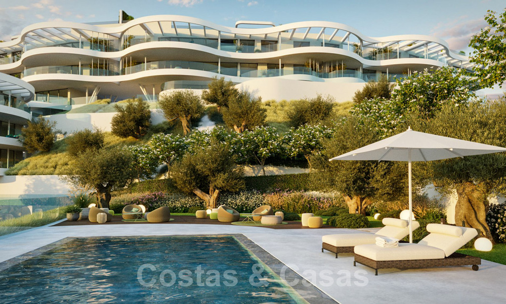 Nouveaux appartements de luxe de style contemporains à vendre avec vue extraordinaire sur la mer, le golf et la montagne - Benahavis, Marbella 31085