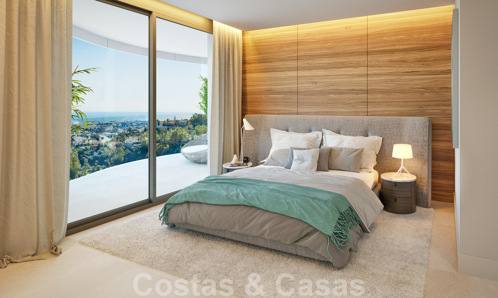 Nouveaux appartements de luxe de style contemporains à vendre avec vue extraordinaire sur la mer, le golf et la montagne - Benahavis, Marbella 31094