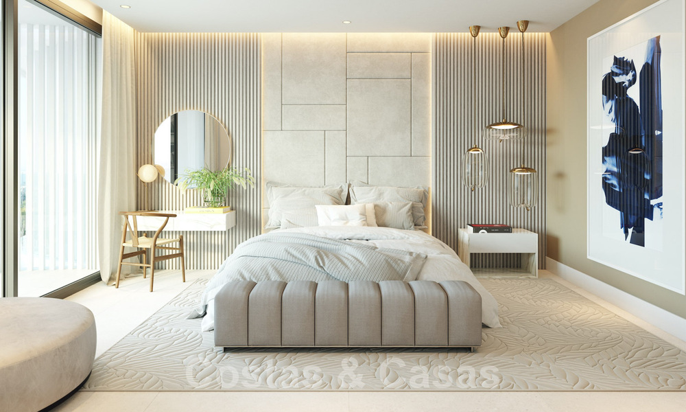 Nouveaux appartements de luxe de style contemporains à vendre avec vue extraordinaire sur la mer, le golf et la montagne - Benahavis, Marbella 31096