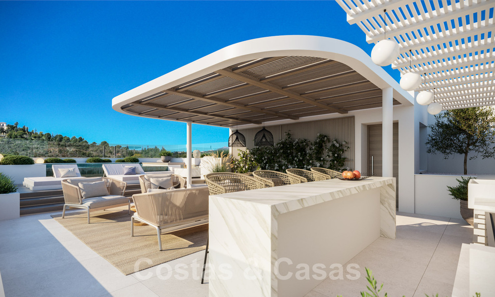 Nouveaux appartements de luxe de style contemporains à vendre avec vue extraordinaire sur la mer, le golf et la montagne - Benahavis, Marbella 37299