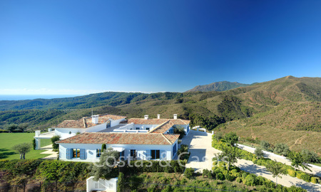 Majestueuse villa de luxe dans un cadre rural à vendre, avec vue imprenable sur la mer et la montagne, Benahavis, Marbella 6328