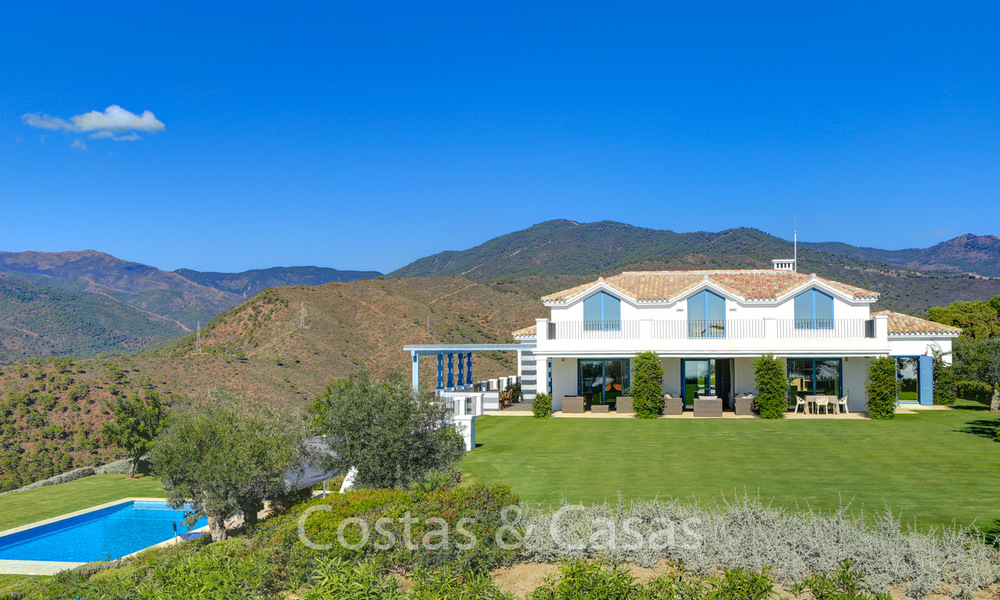 Majestueuse villa de luxe dans un cadre rural à vendre, avec vue imprenable sur la mer et la montagne, Benahavis, Marbella 6330