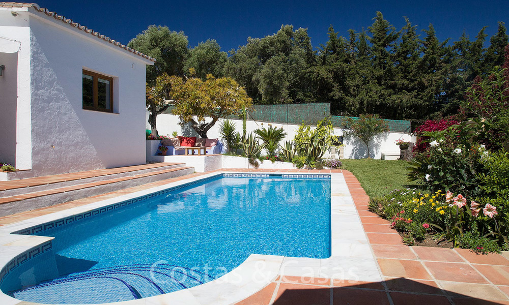 Charmante villa rustique à vendre à la campagne, avec vue imprenable sur les montagnes, Estepona Est - Marbella 6394