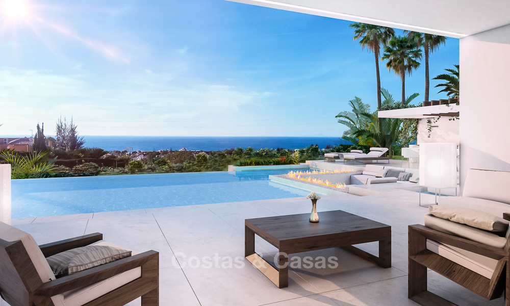 Villa neuve, de style minimaliste avec superbe vue sur mer à vendre, Estepona, Costa del Sol 6530