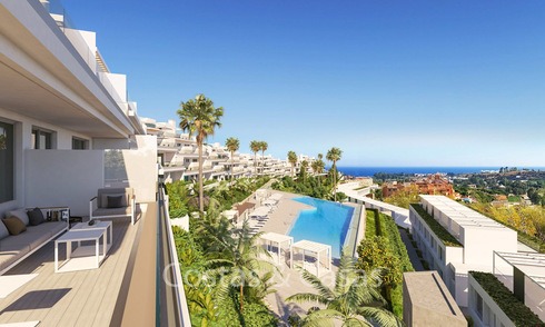 Maisons de ville avant-gardistes à la mode avec vue imprenable sur la mer à vendre, New Golden Mile, Marbella - Estepona 6549