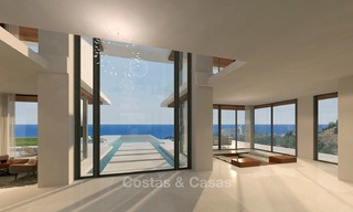 Impressionnante villa neuve de style californien à vendre, avec vue magnifique sur mer, Benahavis, Marbella 6761 