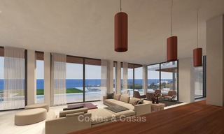 Impressionnante villa neuve de style californien à vendre, avec vue magnifique sur mer, Benahavis, Marbella 6762 