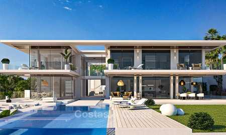 Impressionnante villa neuve de style californien à vendre, avec vue magnifique sur mer, Benahavis, Marbella 6763