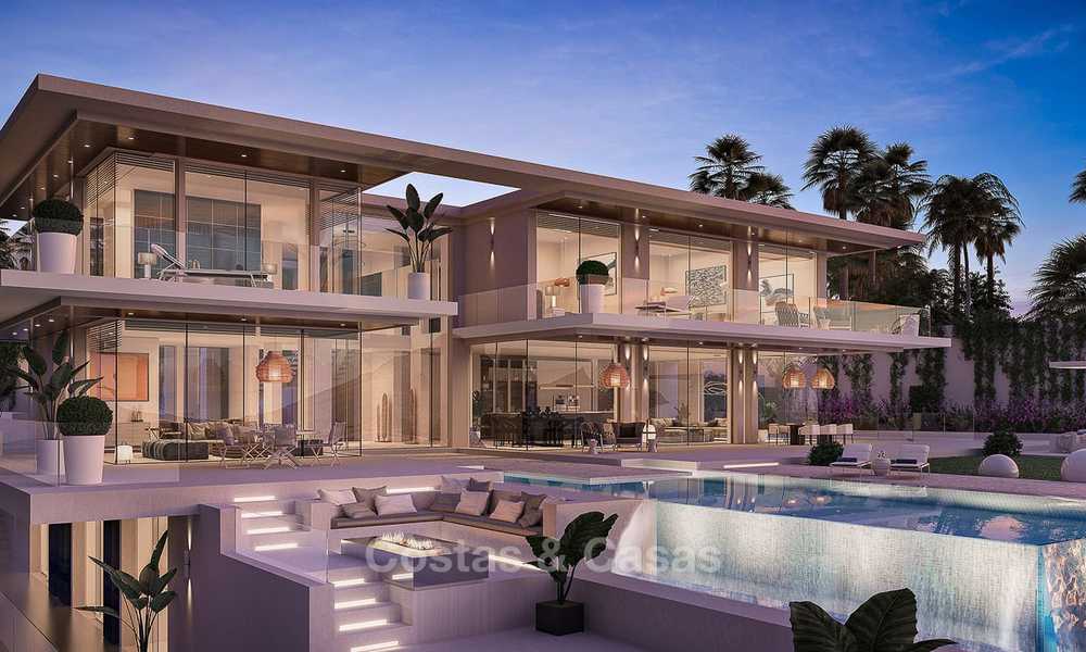 Impressionnante villa neuve de style californien à vendre, avec vue magnifique sur mer, Benahavis, Marbella 6764