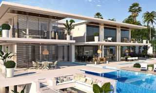 Impressionnante villa neuve de style californien à vendre, avec vue magnifique sur mer, Benahavis, Marbella 6765 