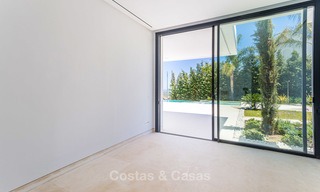 Majestueuse villa moderne donnant sur un Golf, avec vue mer panoramique à vendre, Benahavis Marbella 6841 