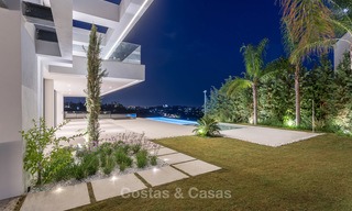 Majestueuse villa moderne donnant sur un Golf, avec vue mer panoramique à vendre, Benahavis Marbella 6878 