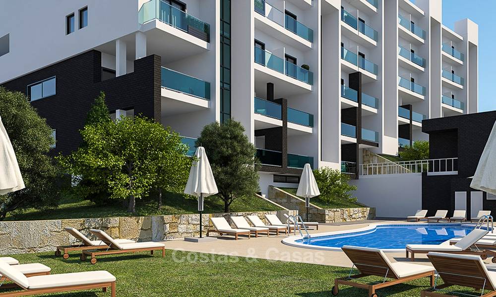 Magnifiques appartements neufs avec vue mer et golf à vendre, à quelques minutes à pied de la plage, Manilva - Costa del Sol 7075