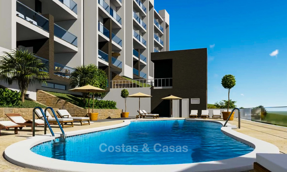 Magnifiques appartements neufs avec vue mer et golf à vendre, à quelques minutes à pied de la plage, Manilva - Costa del Sol 7077