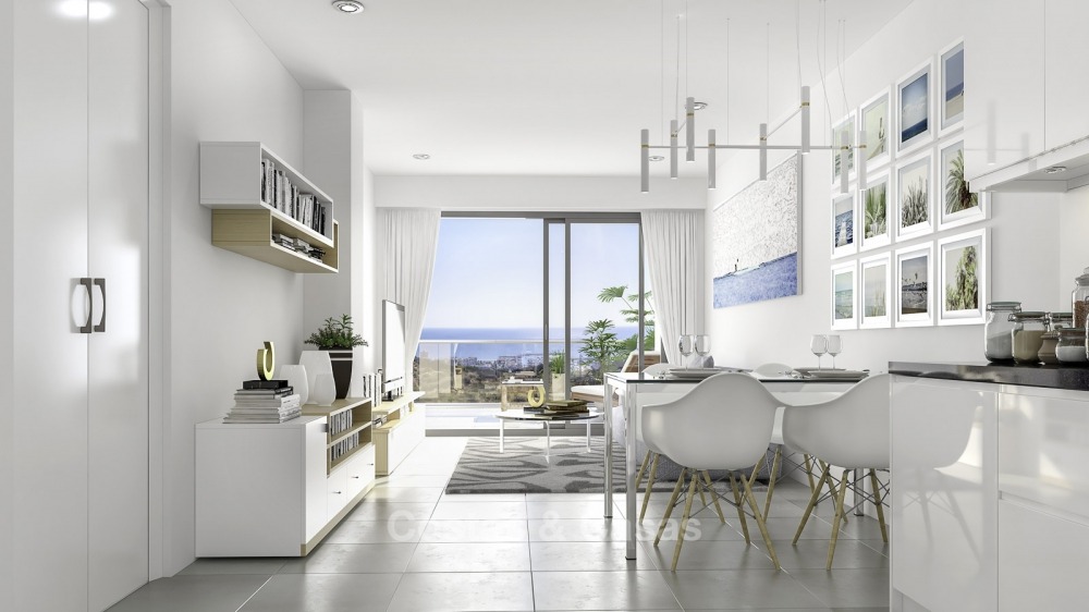Magnifiques appartements neufs avec vue mer et golf à vendre, à quelques minutes à pied de la plage, Manilva - Costa del Sol 11134