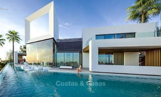 Impressionnante villa de luxe minimaliste de construction récente avec vue mer panoramique à vendre, Marbella Est 7442 