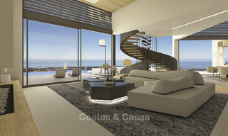 Impressionnante villa de luxe minimaliste de construction récente avec vue mer panoramique à vendre, Marbella Est 19338 