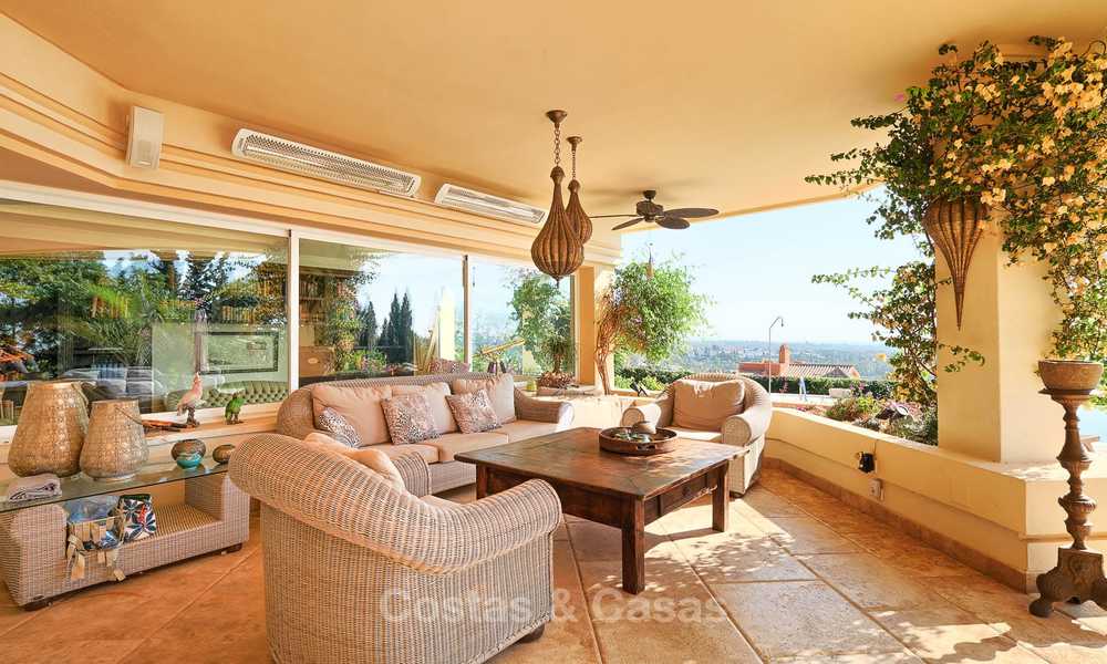 Magnifique villa de luxe de style rustique avec vue imprenable sur la mer et les montagnes - Golf Valley, Nueva Andalucia, Marbella 7241