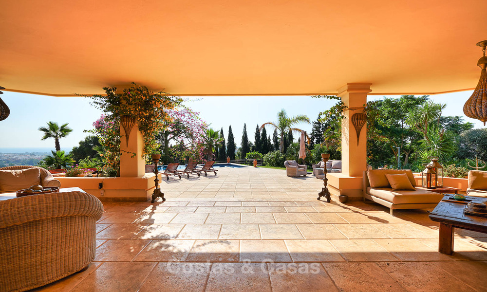 Magnifique villa de luxe de style rustique avec vue imprenable sur la mer et les montagnes - Golf Valley, Nueva Andalucia, Marbella 7243