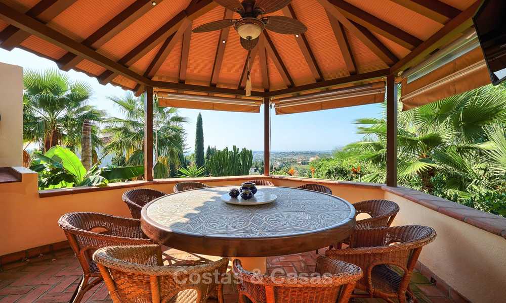 Magnifique villa de luxe de style rustique avec vue imprenable sur la mer et les montagnes - Golf Valley, Nueva Andalucia, Marbella 7247