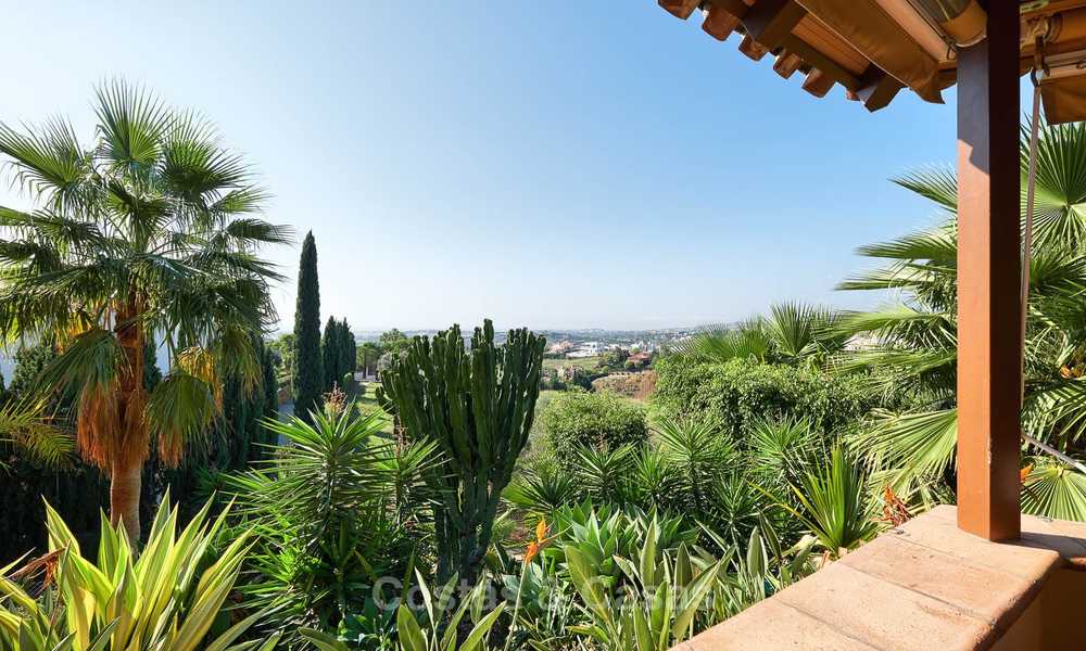Magnifique villa de luxe de style rustique avec vue imprenable sur la mer et les montagnes - Golf Valley, Nueva Andalucia, Marbella 7249