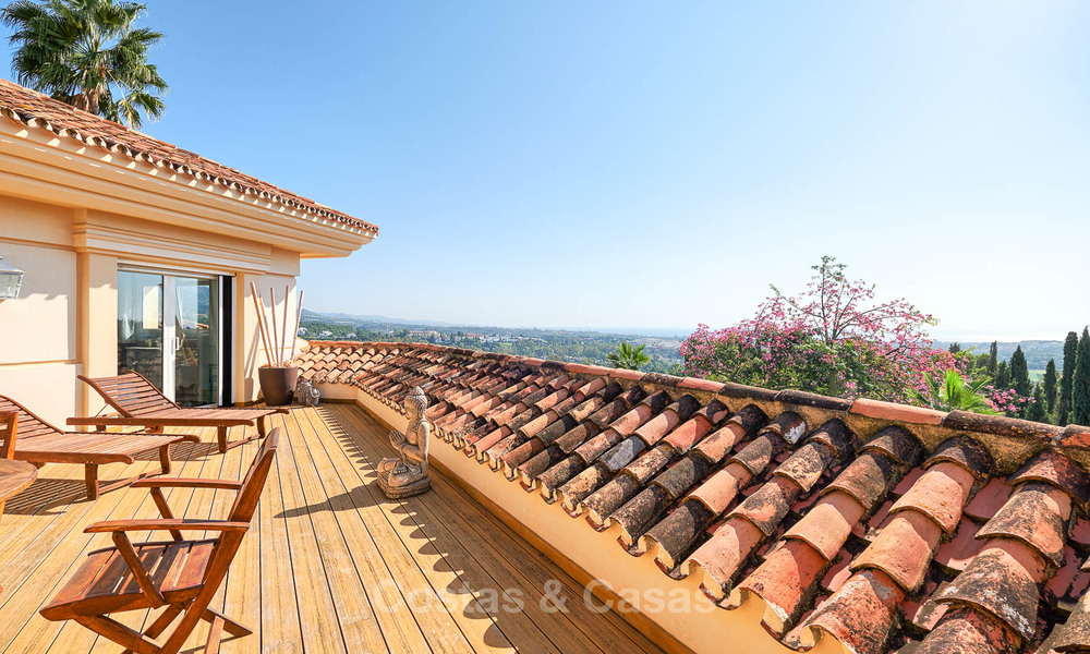 Magnifique villa de luxe de style rustique avec vue imprenable sur la mer et les montagnes - Golf Valley, Nueva Andalucia, Marbella 7276