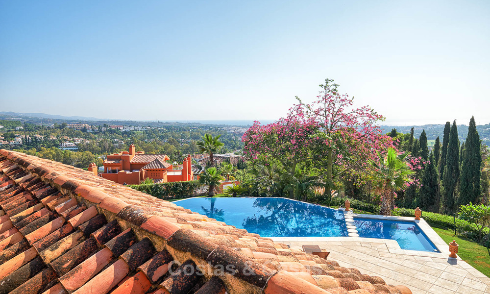 Magnifique villa de luxe de style rustique avec vue imprenable sur la mer et les montagnes - Golf Valley, Nueva Andalucia, Marbella 7278