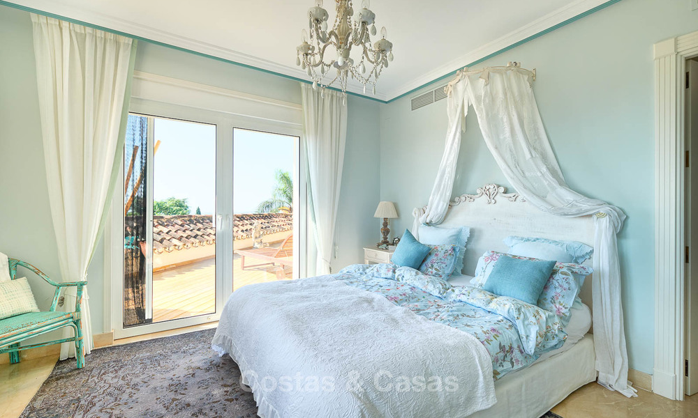 Magnifique villa de luxe de style rustique avec vue imprenable sur la mer et les montagnes - Golf Valley, Nueva Andalucia, Marbella 7279