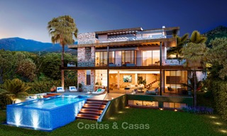 Villas de luxe écologiques à vendre avec vue imprenable sur la mer et la vallée, Benahavis - Marbella 7491 