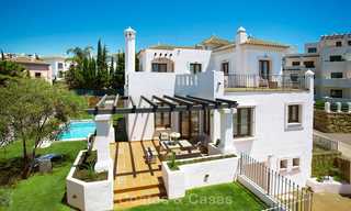 A vendre, élégantes villas neuves, clé en main, avec vue sur mer, première ligne de golf, New Golden Mile, Marbella - Estepona 7574 