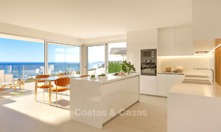 A vendre, magnifiques maisons de ville neuves de style contemporain avec vue mer dans une station balnéaire prestigieuse, Mijas, Costa del Sol 7619 