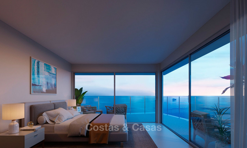 A vendre, magnifiques maisons de ville neuves de style contemporain avec vue mer dans une station balnéaire prestigieuse, Mijas, Costa del Sol 7620