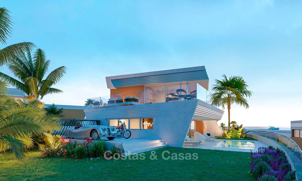 A vendre, magnifiques maisons de ville neuves de style contemporain avec vue mer dans une station balnéaire prestigieuse, Mijas, Costa del Sol 7623
