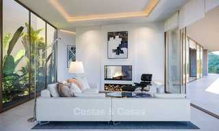 Superbe villa contemporaine neuve à vendre avec vue imprenable sur la mer et la vallée, Benahavis, Marbella 7637 