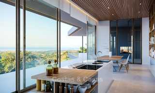 Superbe villa contemporaine neuve à vendre avec vue imprenable sur la mer et la vallée, Benahavis, Marbella 7638 
