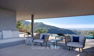 Superbe villa contemporaine neuve à vendre avec vue imprenable sur la mer et la vallée, Benahavis, Marbella 7641 