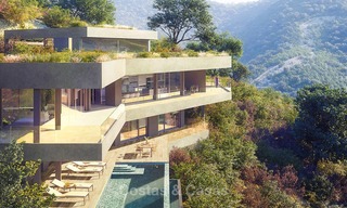 Superbe villa contemporaine neuve à vendre avec vue imprenable sur la mer et la vallée, Benahavis, Marbella 7642 