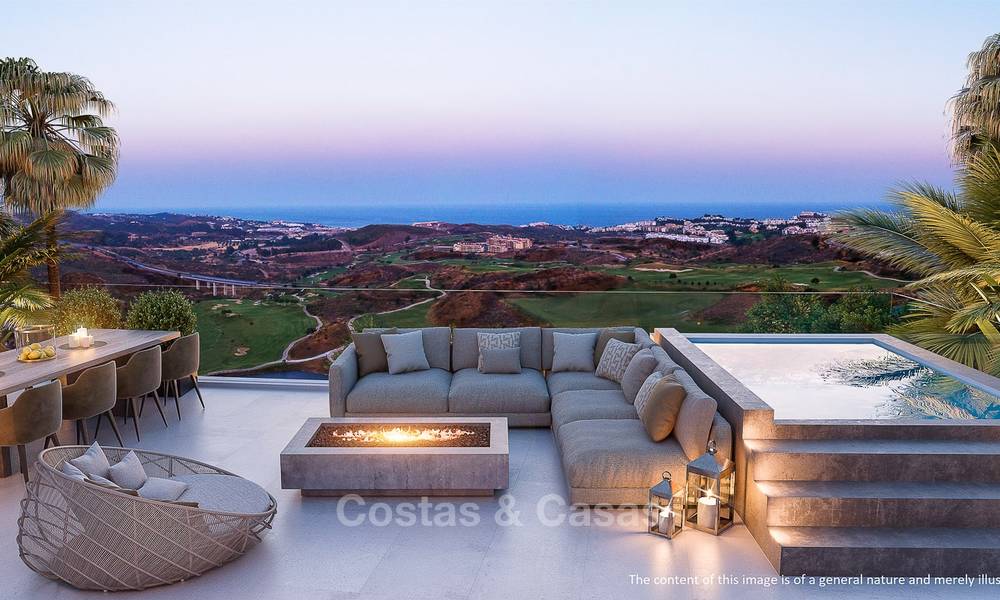 Nouveaux appartements de golf, modernes avec vue sur mer à vendre dans un complexe de luxe à La Cala, Mijas, Costa del Sol 7784
