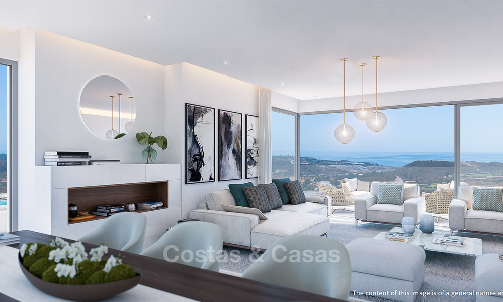 Nouveaux appartements de golf, modernes avec vue sur mer à vendre dans un complexe de luxe à La Cala, Mijas, Costa del Sol 7785