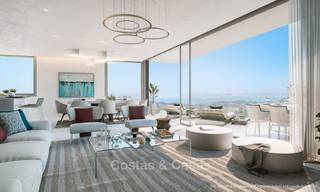 Nouveaux appartements de golf, modernes avec vue sur mer à vendre dans un complexe de luxe à La Cala, Mijas, Costa del Sol 7787 